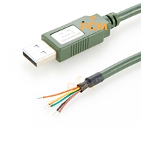 Câble de communication série USB-A vers RS485 de 1,8 m, connecteur UART FTDI USB-RS485-WE, convertisseur USB 2.0 A vers RS485 Modbus RTU droit