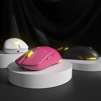 Ratón Inalámbrico Clásico BT 2.4G de Modo Dual, Ratón Óptico Inalámbrico Recargable para Computadora Portátil, Ratón para Juegos RGB