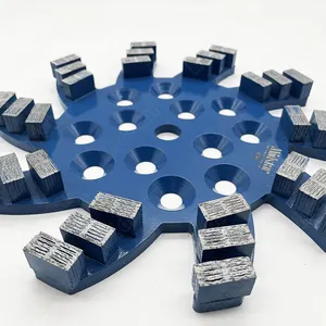 Midstar disco de diamante para esmerilhador, placa de diamante de 10 polegadas e 250 mm para moedor de piso de concreto com roda de moagem de 27 segmentos