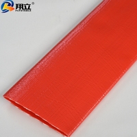 Tuyau d'irrigation plat en PVC, tuyau plat personnalisable en couleur, tuyau plat en PVC durable, 4 à 10 bars, tuyau en PVC haute résistance