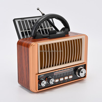 Radio portable rétro ELETREE 2502T 2502T-S, solaire, FM AM SW, lecteur MP3 USB TF, rechargeable, charge USB, haut-parleur BT