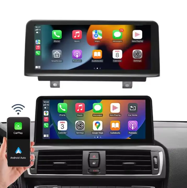 10,25'' drahtloses Carplay Linux-System für BMW 3/4 Serie F30 F31 F32 F33 F36 NBT-System automatische Anzeige Touchscreen