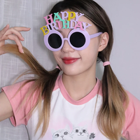 Geburtstagsparty-Requisiten Happy Birthday Brille Dekorative Stirnbänder Mädchen Haaraccessoires Foto-Requisiten Zubehör Feiertagsdekoration