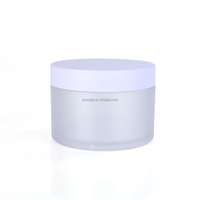 Pot en plastique de luxe personnalisé de 10 ml et 100 ml pour crème corporelle, beurre corporel, gommage, cosmétiques, avec couvercle à vis, pour emballage de produits de soin de la peau type crème glacée
