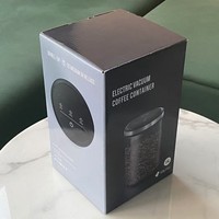 Bocal de conservation en verre hermétique automatique rechargeable pour grains de café, 1,6 L, avec capteur de re-pompage intelligent, aspiration 33 kPa