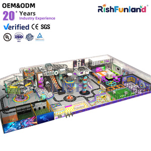 Nouvel Arrivage : Grand Centre Commercial de 1000 m² avec Aire de Jeux Intérieure pour Enfants, Mur d'<span class=keywords><strong>Escalade</strong></span>, Toboggan et Piscine à Balles - Product Image 1