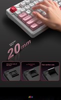 Clavier de jeu mécanique Keywin OEM 87 touches, tri-mode, hotswap, PBT, avec joint d'étanchéité, 87 touches, sans fil, RGB