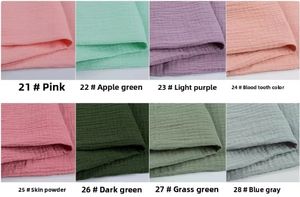 100% bébé coton biologique Voile léger Double froissé bulle gaze serviette <span class=keywords><strong>de</strong></span> <span class=keywords><strong>bain</strong></span> tissu pour garçons et filles - Product Image 6