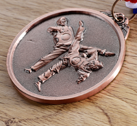 Médaille en émail 3D, émail dur, design personnalisé, or, argent, bronze, trophée en métal, fabrication directe