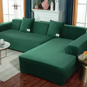 Đồ Trang Trí Nhà Cửa Bán Sỉ Đồ Trang Trí Bằng Nhung Đàn Hồi Không Trơn Trượt Bộ Sofa Hình Chữ L Cho Phòng Khách