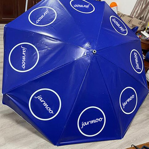 Publicité en gros parapluie promotionnel PVC matériel pas cher plage parasol - Product Image 3