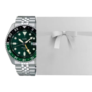 Reloj Mecánico Automático para Hombre, Estilo Simple y Moderno, 42 mm, 20 BAR, Resistente al Agua, <span class=keywords><strong>GMT</strong></span> <span class=keywords><strong>5</strong></span>, Acero Inoxidable, Movimiento <span class=keywords><strong>SEIKO</strong></span> - Product Image 3
