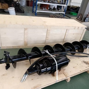 GJEM Accessoires pour excavatrices, chargeuses compactes et pelles rétrocaveuses : Tarière hydraulique pour trous de poteaux 2,5-4,5 tonnes - Product Image 2