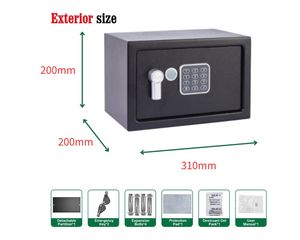 Châu Âu Nóng Bán 20Cm Kim Loại An Toàn Tiền Gửi Hộp An Toàn Locker Nhỏ Kỹ Thuật Số Tiền An Toàn Hộp Điện Tử An Toàn Locker - Product Image 4