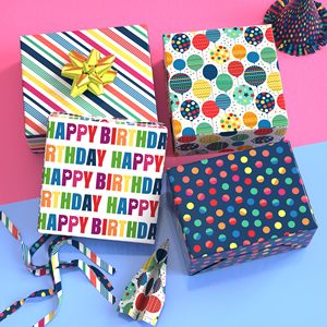Carta da Regalo per <span class=keywords><strong>Compleanno</strong></span> con Pois e Palloncini Colorati per Ragazzi e Ragazze, <span class=keywords><strong>20</strong></span> x 28 Pollici, per Confezioni Regalo Festive - Product Image 5