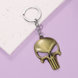 Portachiavi ZRM <span class=keywords><strong>Punisher</strong></span> Terminator Warrior in Lega di Zinco, Ciondolo per Auto Personalizzato con Stampa Digitale per Uomini e Donne - Product Image 5