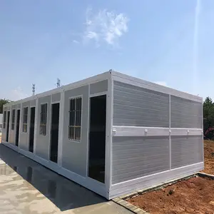 Prefab houses Container 20ft foldable Simple to Assemble Environmentally Friendly Removable Cheap with Nice Appearance