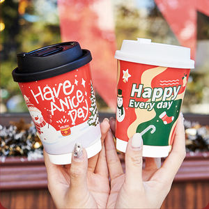 Hot Sale <strong>Christmas</strong> Celebration Double Wall Food Grade <strong>Paper</strong> <strong>Cups</strong> for Hot Drinks Coffee - Product Image 6