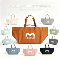 Sac fourre-tout en toile de coton biologique durable et recyclable avec logo personnalisé, grande capacité, ouverture supérieure, poche intérieure, design réutilisable