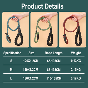 Hoopet-Conjunto de Collar y correa elástica para perros de gran tamaño, correa elástica sin tirones, con mango acolchado suave, suministro de fábrica - Product Image 2