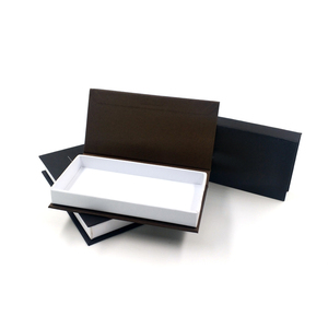 Professionnel personnalisé petit clam shell fantaisie noir mat boîte d'emballage - Product Image 2