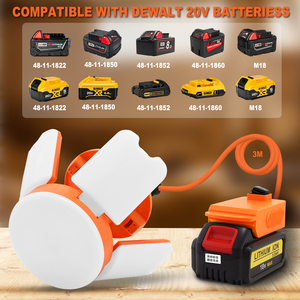 Đèn làm việc <span class=keywords><strong>LED</strong></span> có chân máy, phát sáng 360 độ, chống nước IP65, đèn làm việc tạm thời <span class=keywords><strong>LED</strong></span> 2500Lm, độ bền vật liệu cao, 5000K, đèn làm việc <span class=keywords><strong>12V</strong></span> - Product Image 5