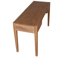 Bureau d'ordinateur à clavier rustique moderne en bois massif récupéré avec 2 tiroirs