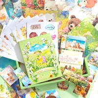 Simno Ensemble de papeterie esthétique pour journalisation sur le thème des animaux mignons, pour scrapbooking, journal intime et loisirs créatifs DIY