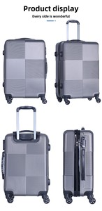 Bán buôn nhà máy Vali kéo nhôm 20 24 28 inch, bánh xe xoay 360 độ, khóa TSA, chất liệu ABS+PC, bộ 3 vali xách tay - Product Image 4