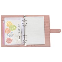 FB TK Best-seller : pochettes transparentes pour cartes à 6 trous, format A5, classeurs/albums photo/agendas avec 4 pochettes