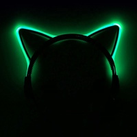 Pour les femmes filles accessoires de cheveux bandeau lampe de poche LED