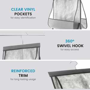 2026 Hanging <b>Purse</b> Organizer for Closet Clear Handbag Organizer for <b>Purses</b> Hanging Handbag Organizer for Wardrobe Closet - Product Image 3