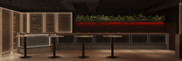 Tables et chaises de bar lounge design 3D comptoir de bar et usine de meubles d'intérieur personnalisés