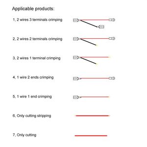 Équipement de sertissage de connecteur de câble combiné automatique deux en un Machine de sertissage de dénudage de fils à 3 côtés OEM - Product Image 6