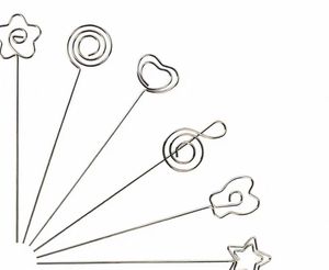 Xoắn Ốc Phong Cách Kim Loại Kẹp Đất Sét Nhà Máy Hoa Quà Tặng Bánh Trang Trí Vòng Vòng Vòng Craft Dây <span class=keywords><strong>Clip</strong></span> Cho Bảng Thẻ Lưu Ý Ảnh Memo Chủ - Product Image 1