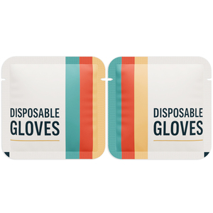 Imballaggio personalizzato guanti trasparenti monouso per negozi di frappè - Product Image 1