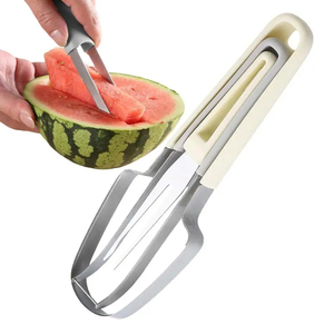Wholesale Watermelon Cutter Slicer Stainless Steel Fork <b>Tool</b> <b>Fruit</b> Carving <b>Tools</b> Set for - Product Image 1