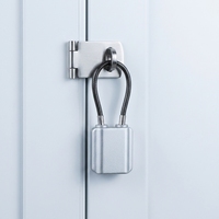 Cadenas fiable SKG-528 en alliage de zinc avec câble en acier haute résistance pour casiers de gym, de sport et la sécurité des sacs à dos