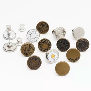 Bouton-pression métallique rond de 17 mm sans nickel, style classique, pour attaches de vêtements - Product Image 3