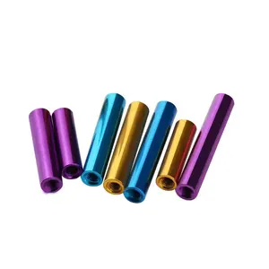 יצרן סיטונאי באיכות גבוהה מותאם אישית anodized נקבה הברגה מחברים נייל תיקו אטב