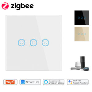 Application de maison intelligente, té<span class=keywords><strong>l</strong></span>écommande vocale, Alexa, Google Glass, panneau tactile, Zigbee, WIFI, interrupteur pour rideaux, volets roulants, stores - Product Image 1