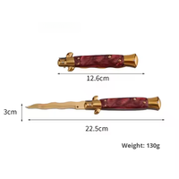 Cuchillo Plegable AKC de Acero 440c, Venta Caliente en EE. UU., Cuchillos Tácticos con Mango de Resina, Cuchillo de Bolsillo EDC