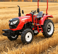 Supplier Grosir Traktor 4WD 50hp 60hp 70hp Bersertifikasi CE EPA untuk Kebun, Rumah Kaca, dan Pertanian