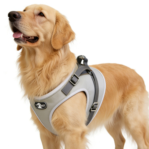 Hondenharnas van leder op maat, luxe gepersonaliseerd logo, waterdicht, klein/groot, hondenhalsband vest - Product Image 6