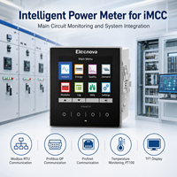 Analizador de Calidad de Energía del Circuito Principal para Centros de Datos, 0.2S Modbus TCP BACnet, Monitoreo de Descargas de Voltaje Transitorias, Medidor de Panel Trifásico