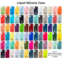 Coque de téléphone en silicone liquide véritable en gros pour iPhone 17 16 15 14 13 12 11 Pro Max Xs Xr 7 8 Plus – Étuis et housses en caoutchouc