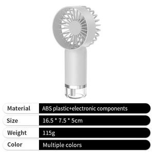 Mini Air Mist Spray Cooler Fan USB Rechargeable Portable Hand Cooling <b>Humidifier</b> Fan with Water Tank - Product Image 4