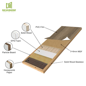 Impiallacciatura di legno naturale in PVC porta moderna interna in laminato porta impermeabile in melamina MDF porta - Product Image 4