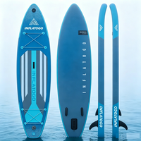 InflaToGo Direct Supply Tabla de SUP Inflable Ecológica de PVC de 10'6" para Niños con Kits de Reparación