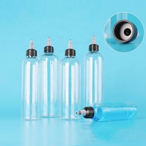 Bouteille en plastique PET transparente prête à l'emploi avec bouchon twist, vide, pour encre de tatouage, pigment, sauce, ketchup, 30ml, 60ml, 100ml - Product Image 1